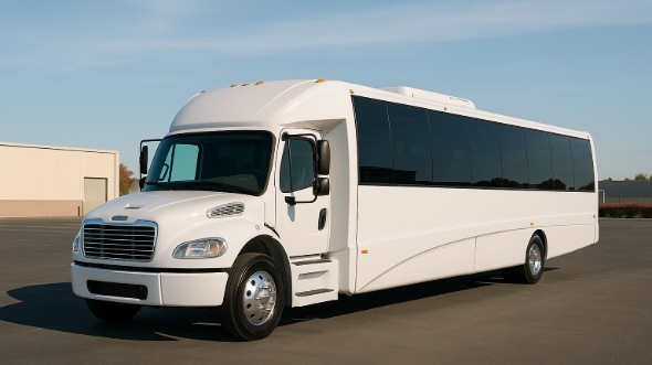 Exterior of Charter Bus Company Grand Island's 20 Passenger Mini bus in Grand Island