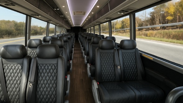 grand island 25 passenger minibus inside